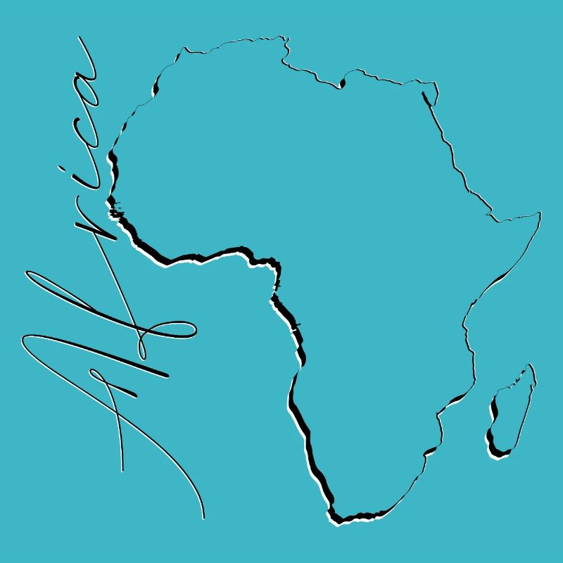 Carte de l’Afrique comme plan EN