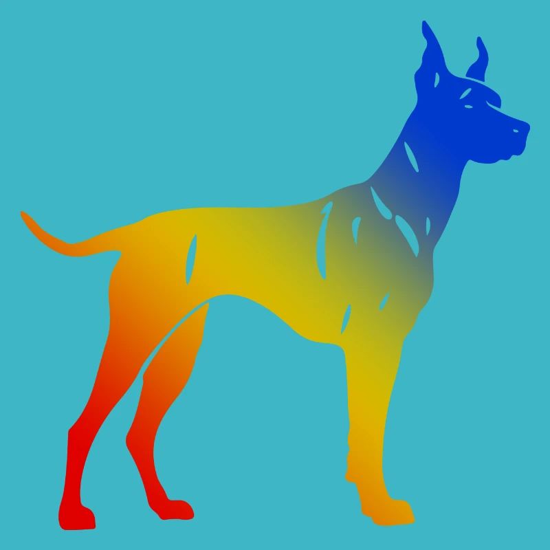Doberman Chien Coloré
