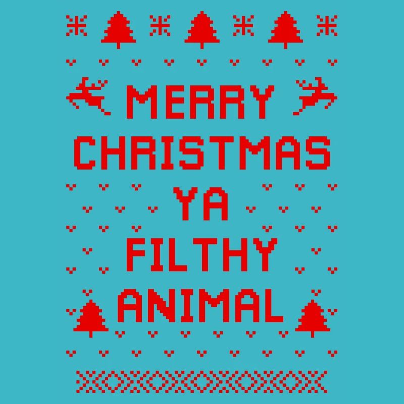 Pull animal de Noël humoristique