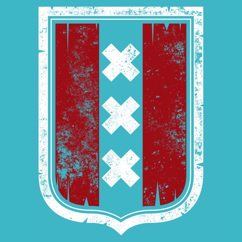 Blason du Bouclier Rouge avec des X blancs