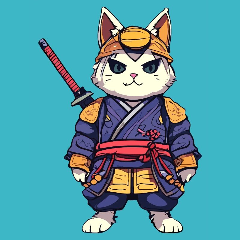 Chat samouraï #9