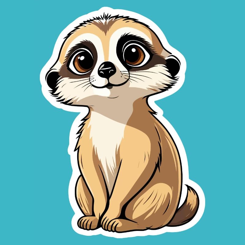 Suricate Illustration Mignonne