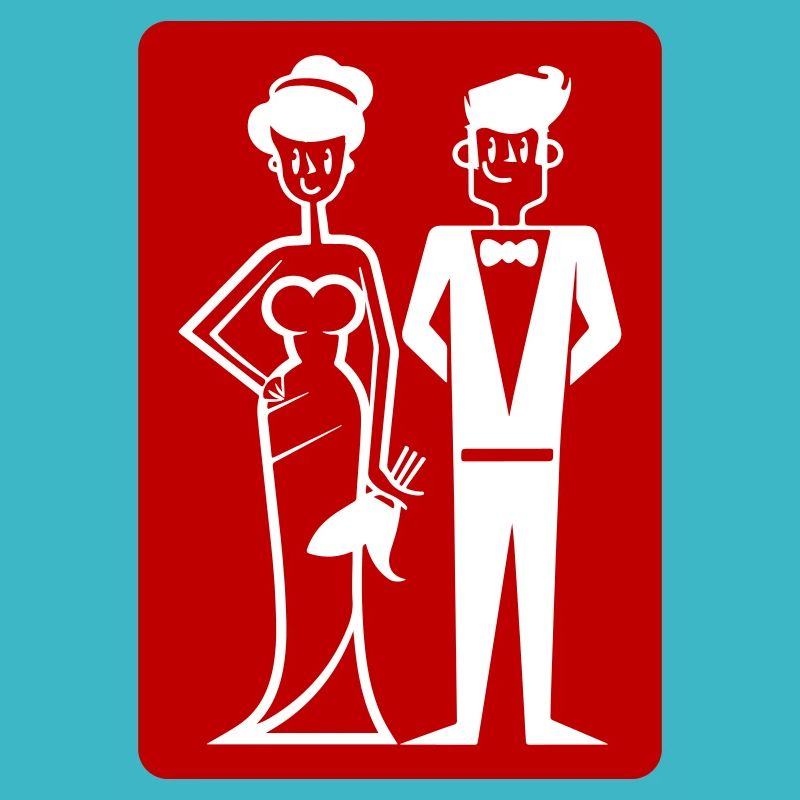 Hochzeit Ehepaar Symbol