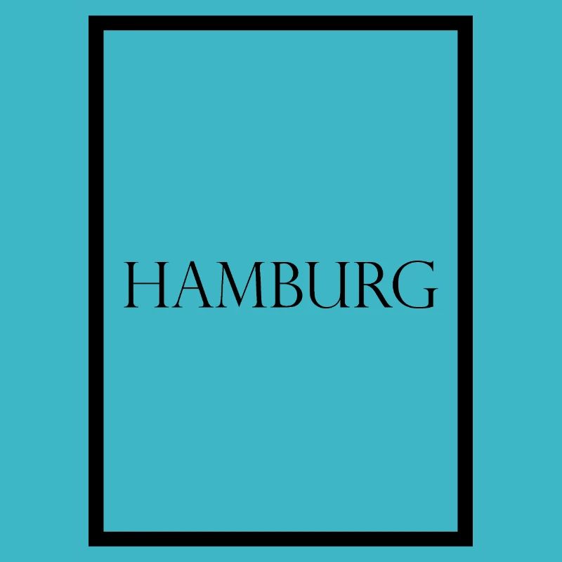 Hamburg, schlichter Statement Schriftzug
