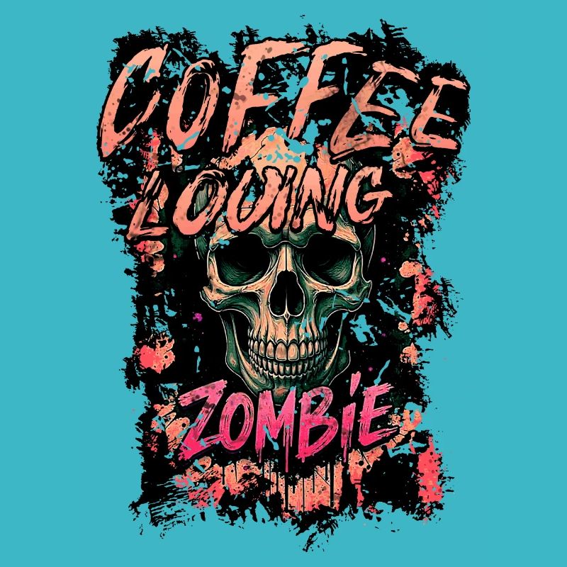 Kaffee Liebender Zombie