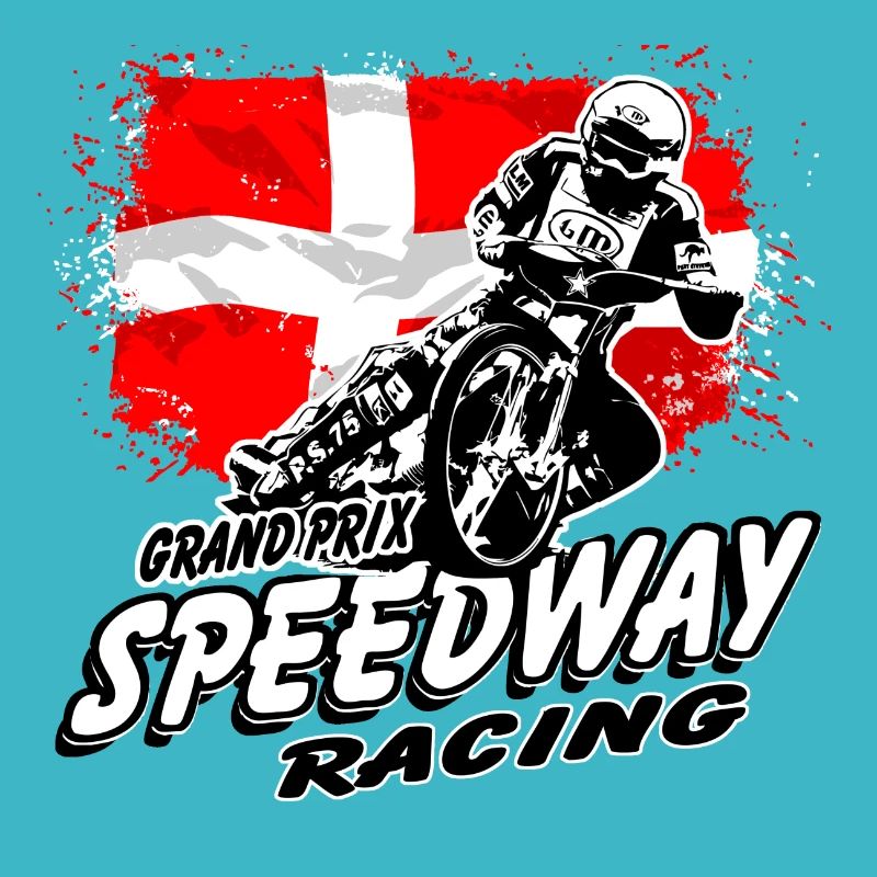 Speedway - Denmark Flag