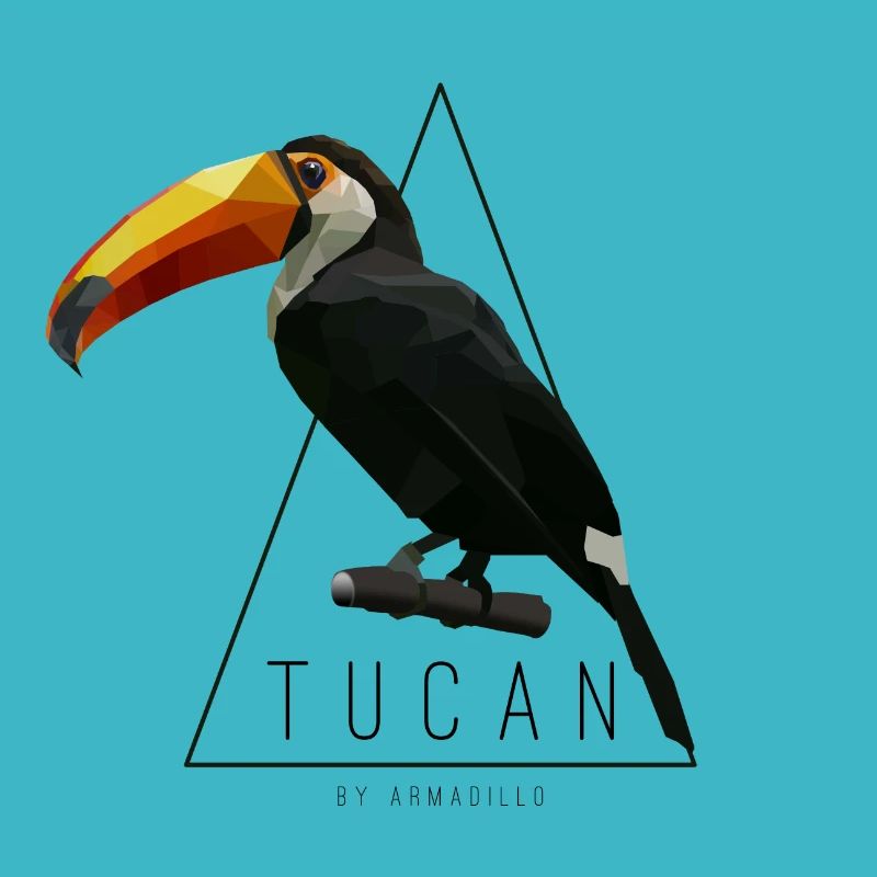 Tucan Low Poly by armadillo TShirt