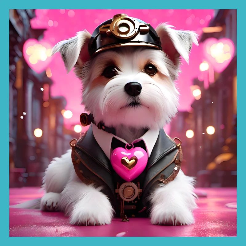 Steampunk Art design Hund
