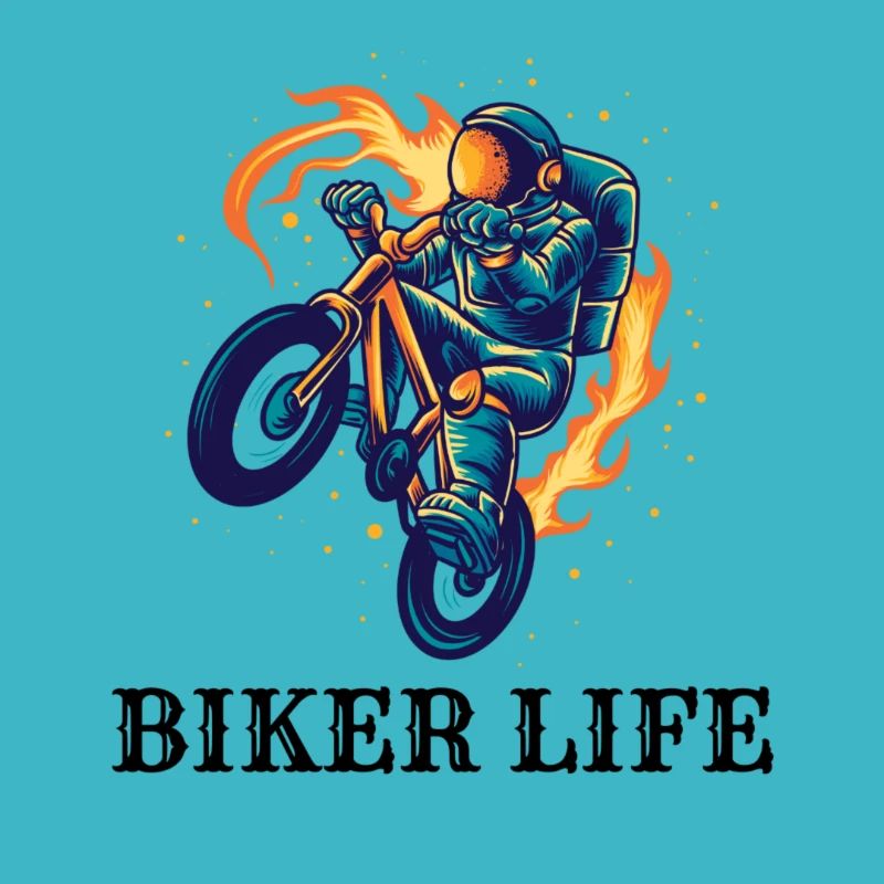 Kosmischer Biker