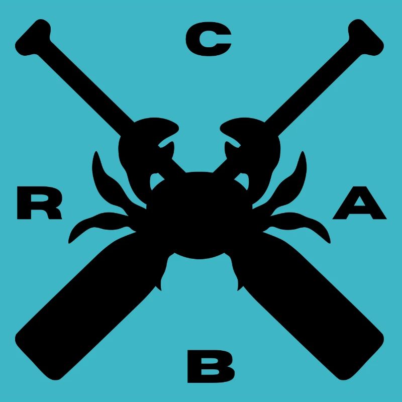 Rowing crab funny design