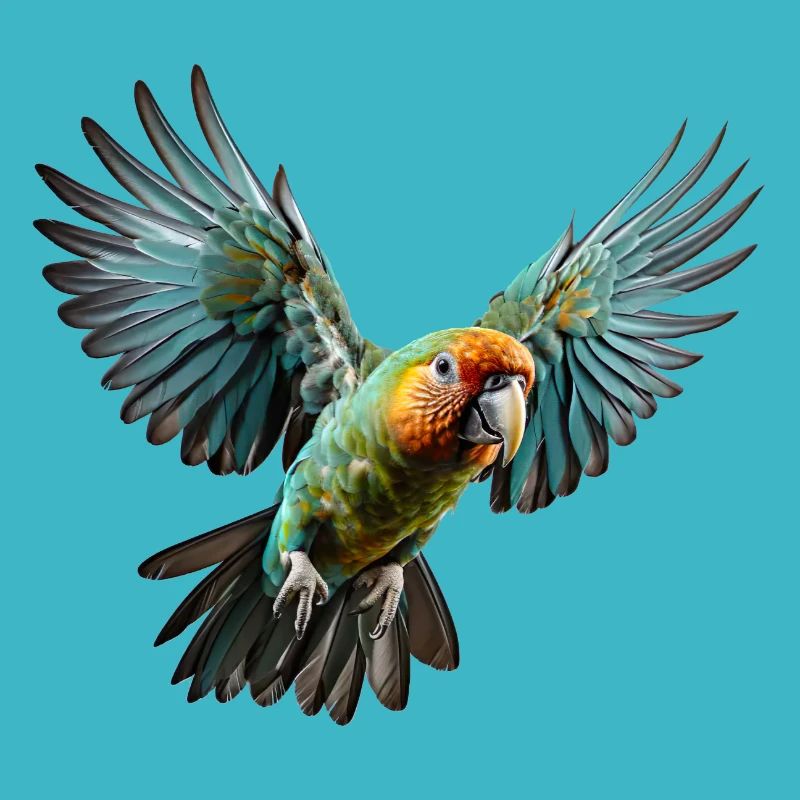 Parrot approaching for landing