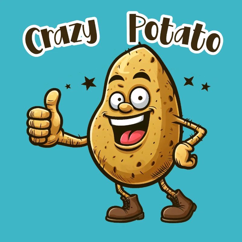 Crazy Veggies: Potato thumbs up