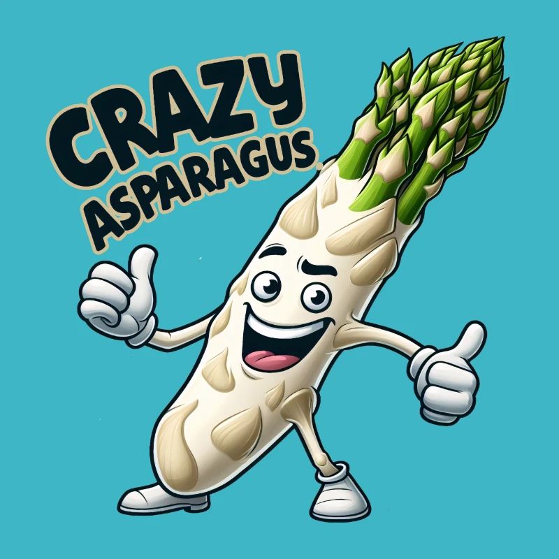 Crazy Veggies: Asparagus Bodybuilder Pro Thumbs Up
