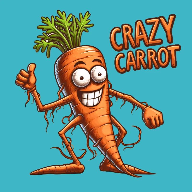 Crazy Veggies: Carrot Thumbs Up
