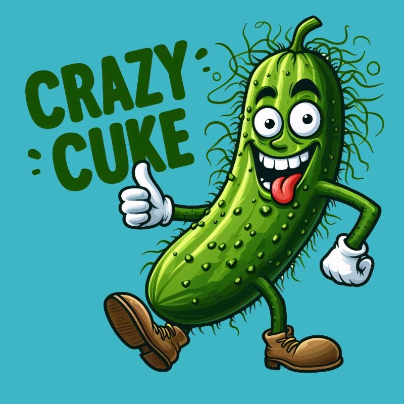 Crazy Veggies Hairy Cuke Thumbs Up