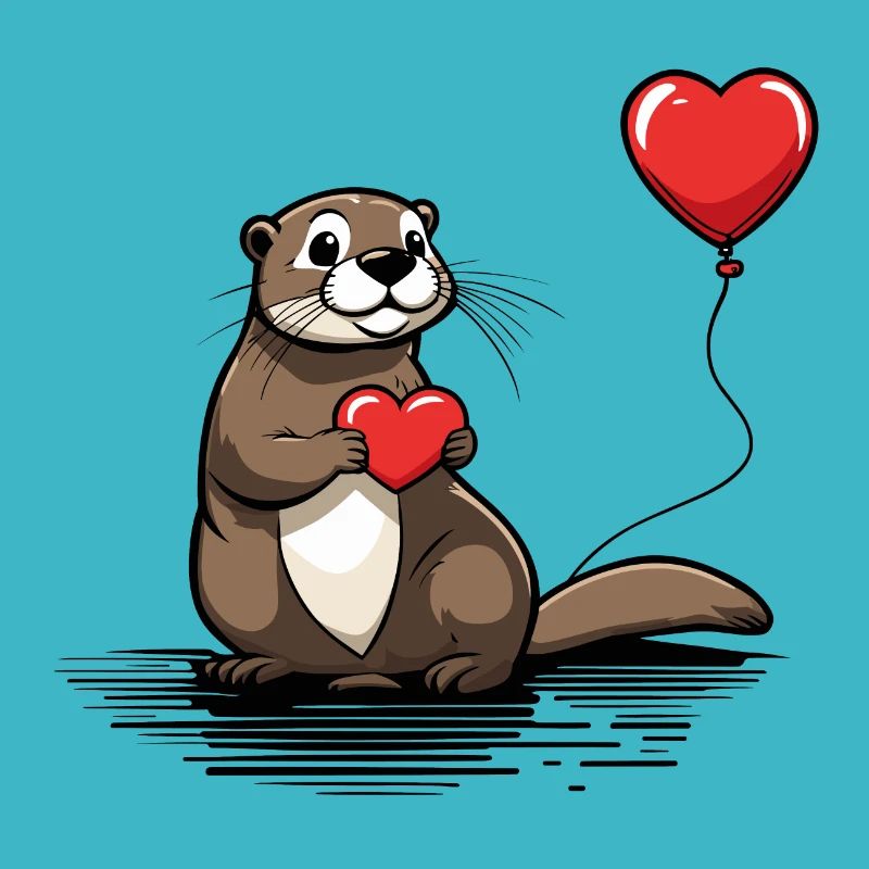 Otter Herz - Valentinstag