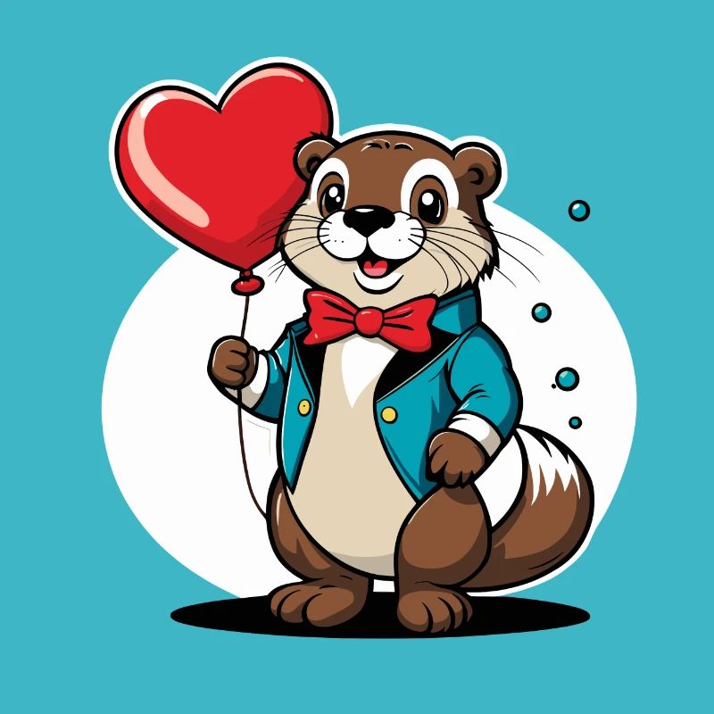 Otter Herz - Valentinstag