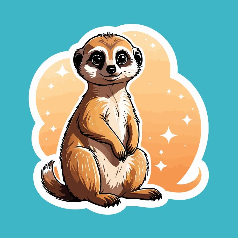 Suricate Illustration Mignonne