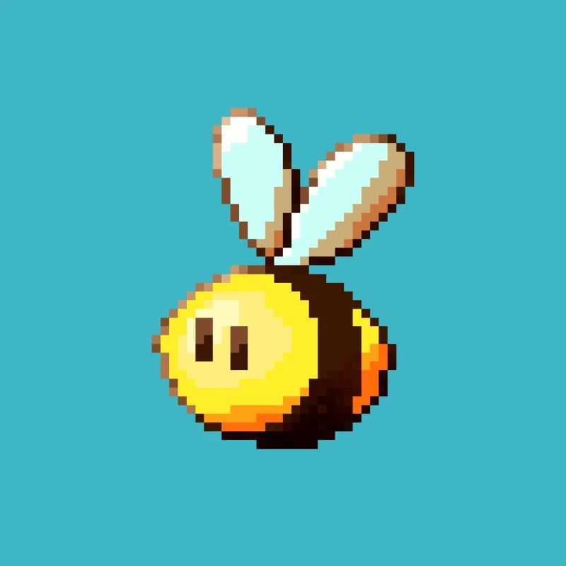 Retro Cute Insect Bee