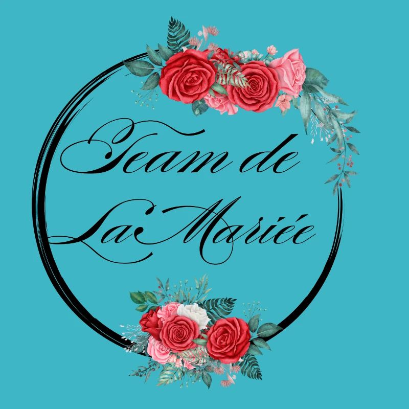 Red Floral Bride Team - Bachelorette Party Gift Idea