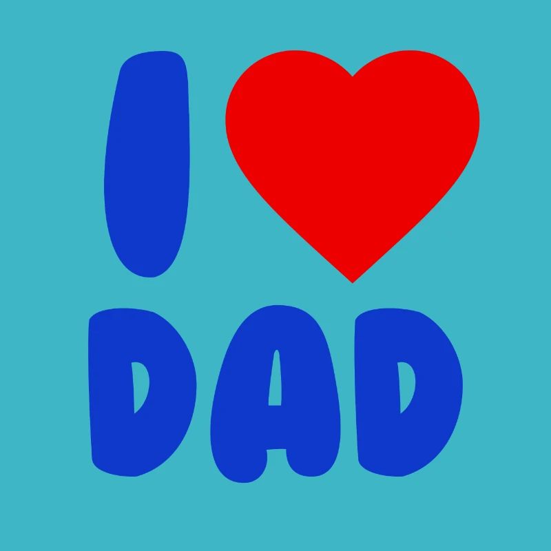 J’AIME PAPA Bleu Rouge