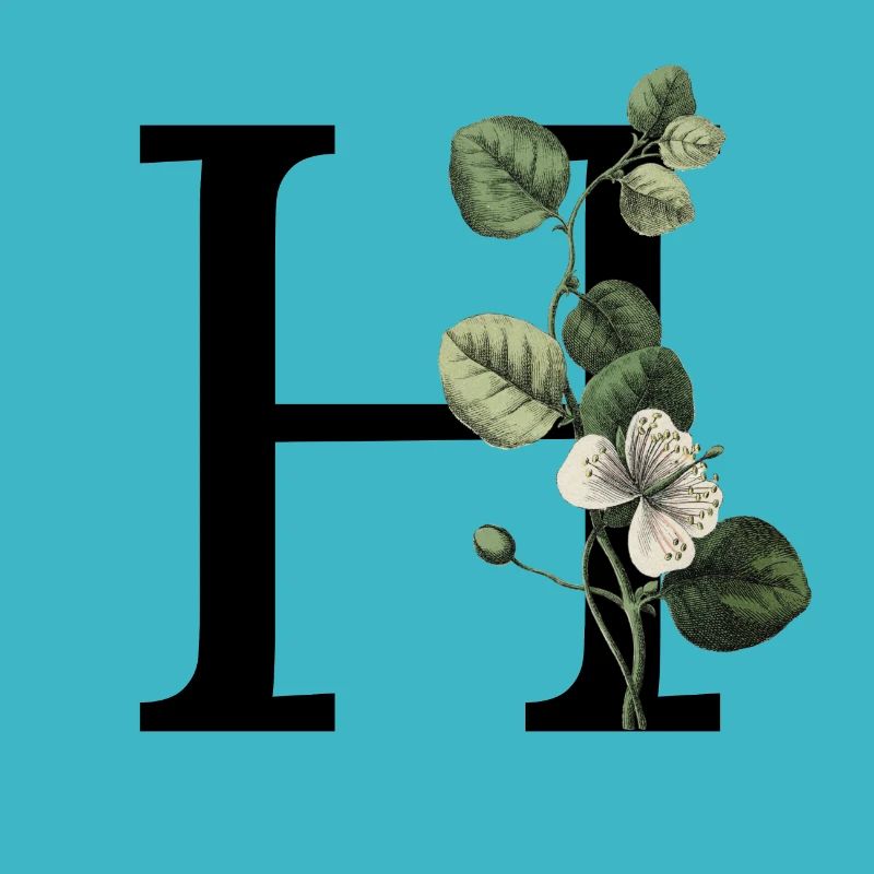 Buchstabe H Botanisches Grün