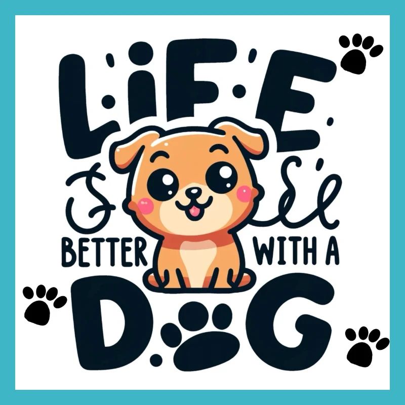 Das Leben ist besser mit einem Hund
