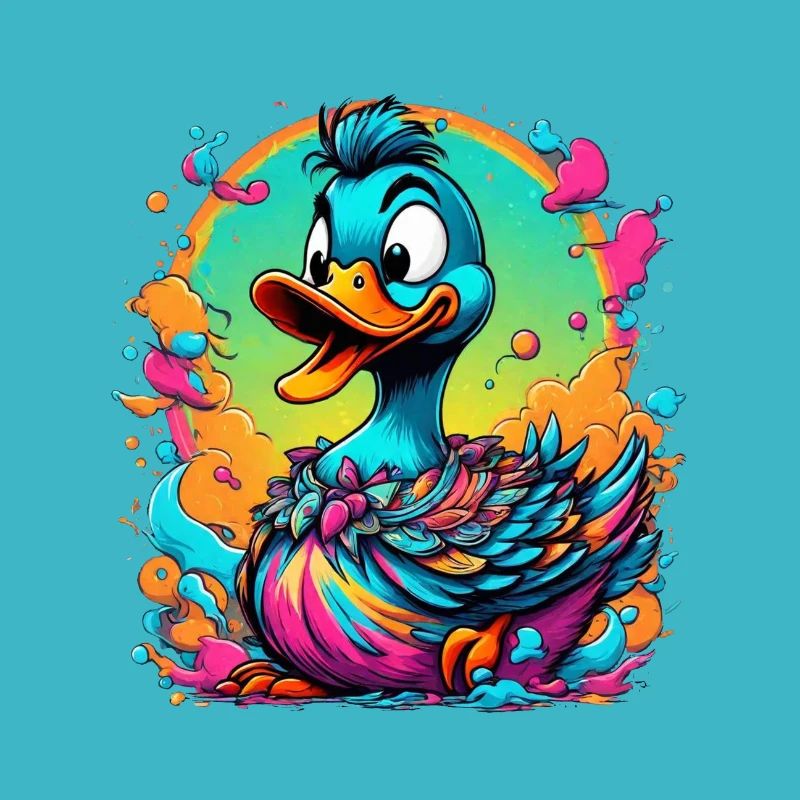 Canard coloré