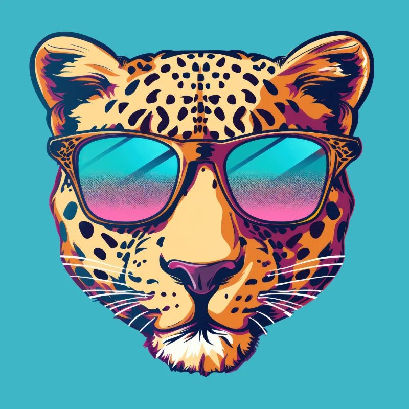 leopard, sunglasses, summer, gift