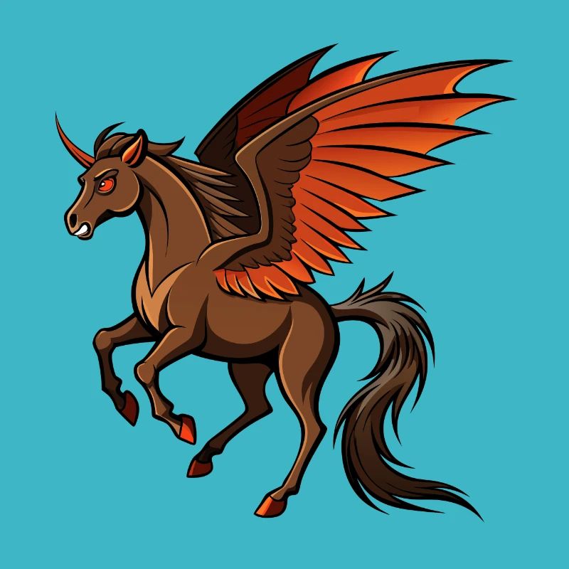 Kampfbereites Dämonenpferd