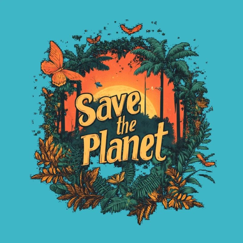 Save the planet Butterfly