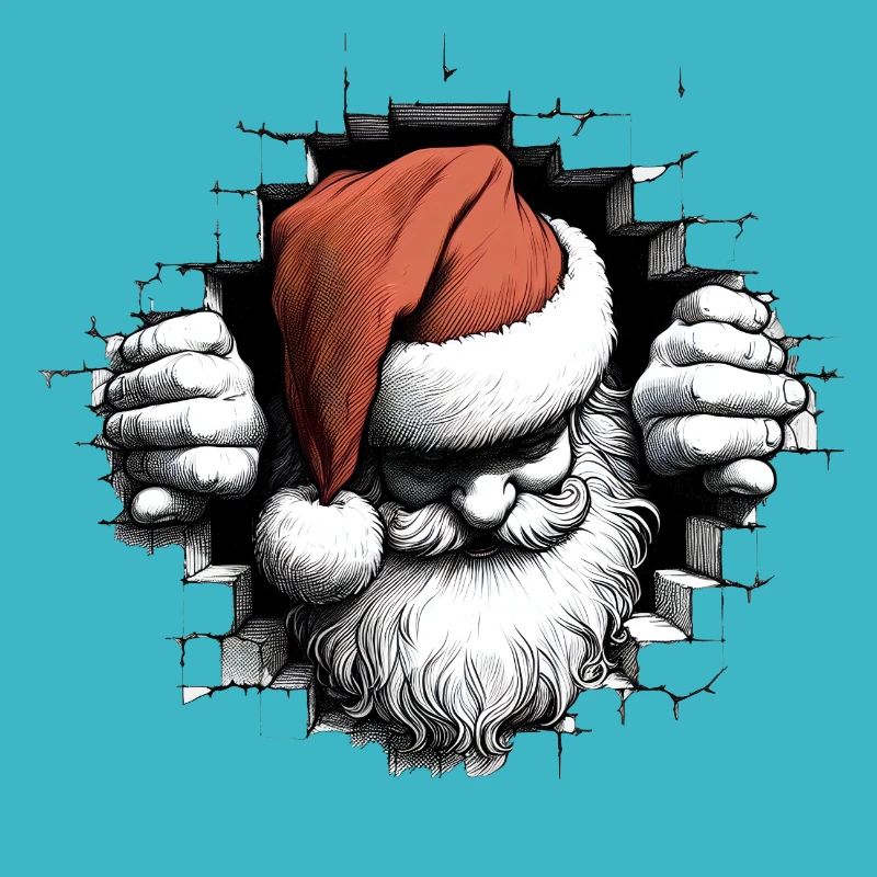 Père Noël dans le trou par l’avant 5