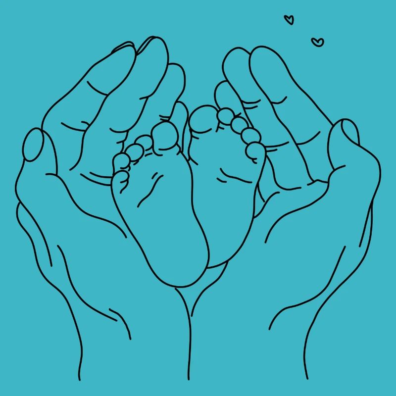 Lineart Pieds de Bébé