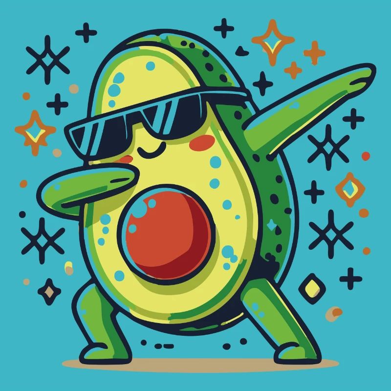 Dabbing avocado