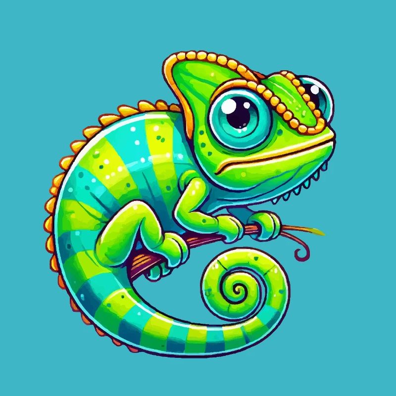 Chameleon Cartoon Animal