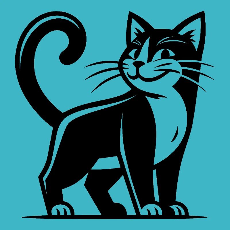 Chat intelligent avec un look malin