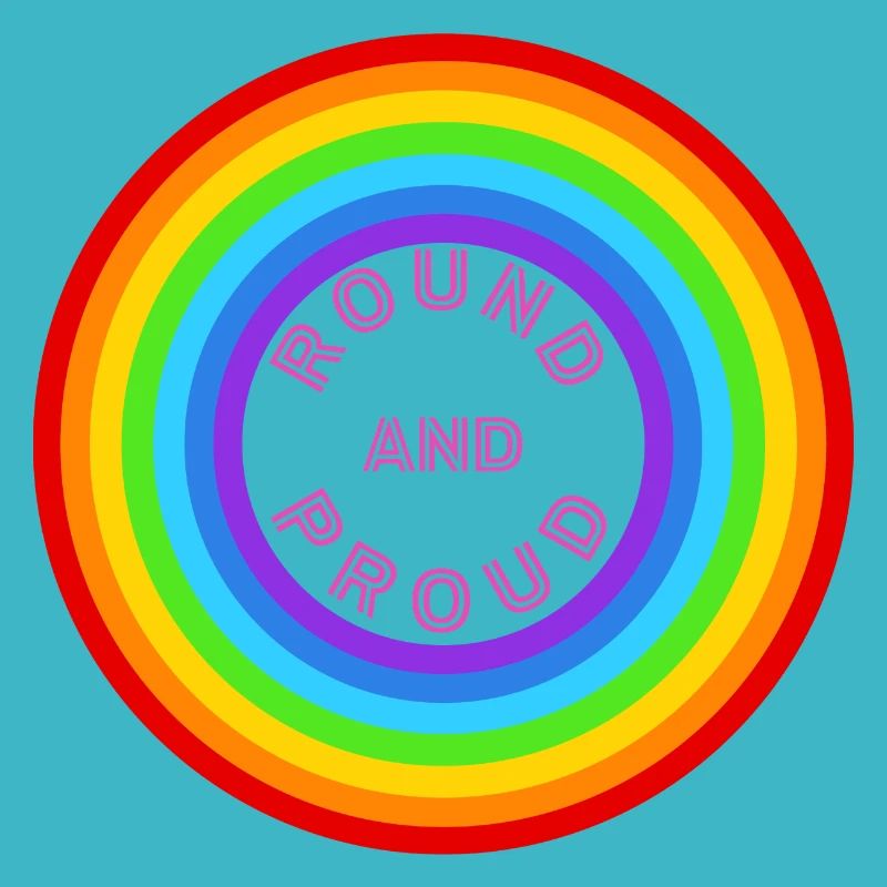 Round and proud! LGBTQ+, CSD, Regenbogen