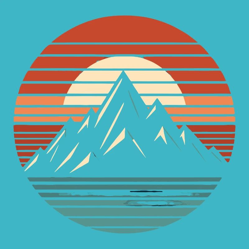 Mountains, nature, sunset