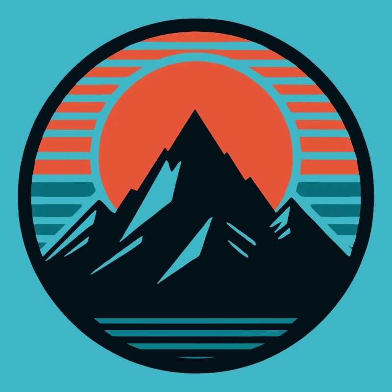 Mountains, nature, sunset