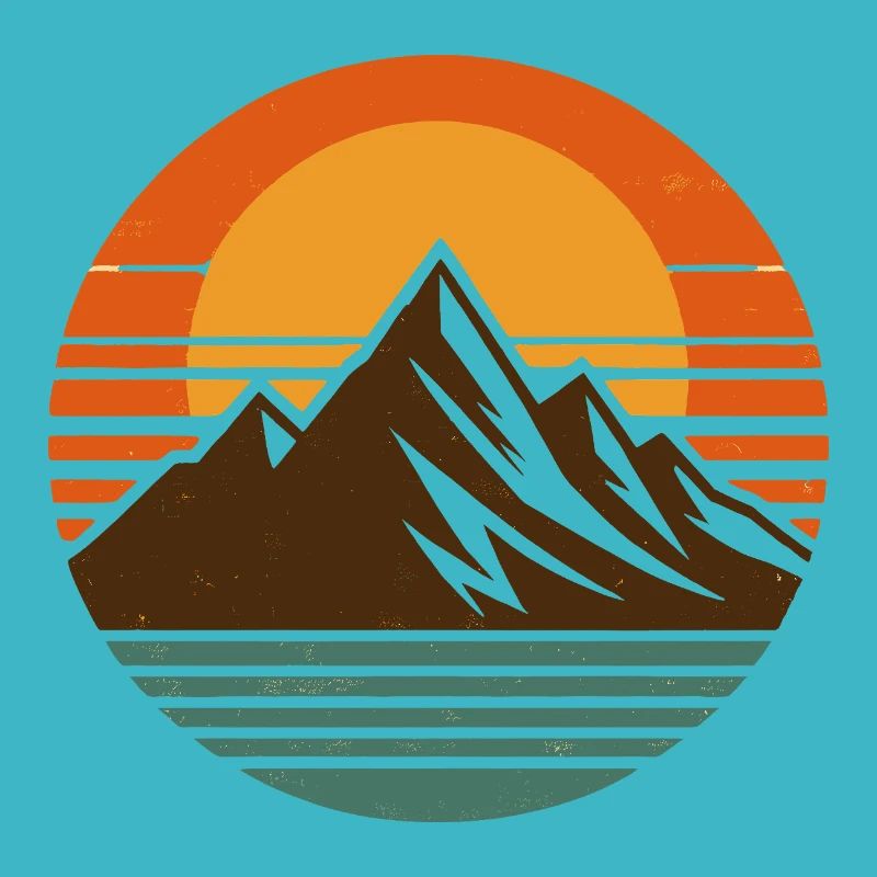Mountains, nature, sunset