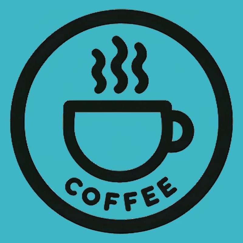 dampfende Kaffee Tasse minimalistisch