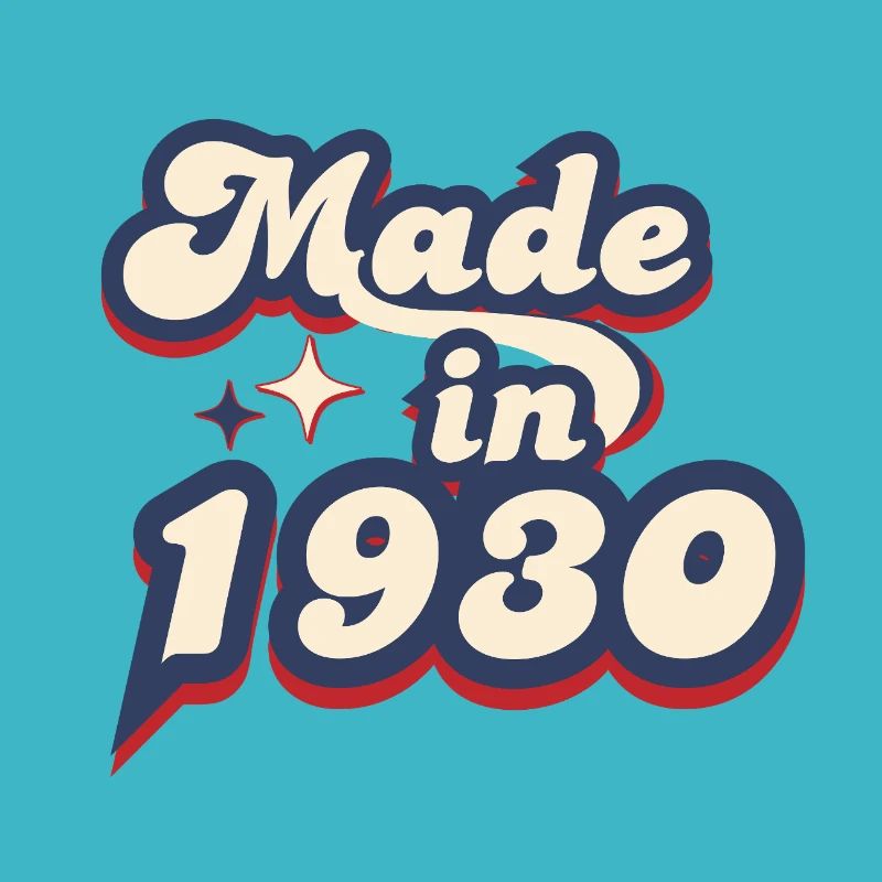 Made in 1930 retro