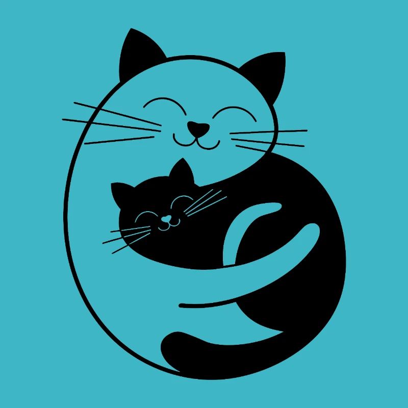 Chat Blanc & chat noir