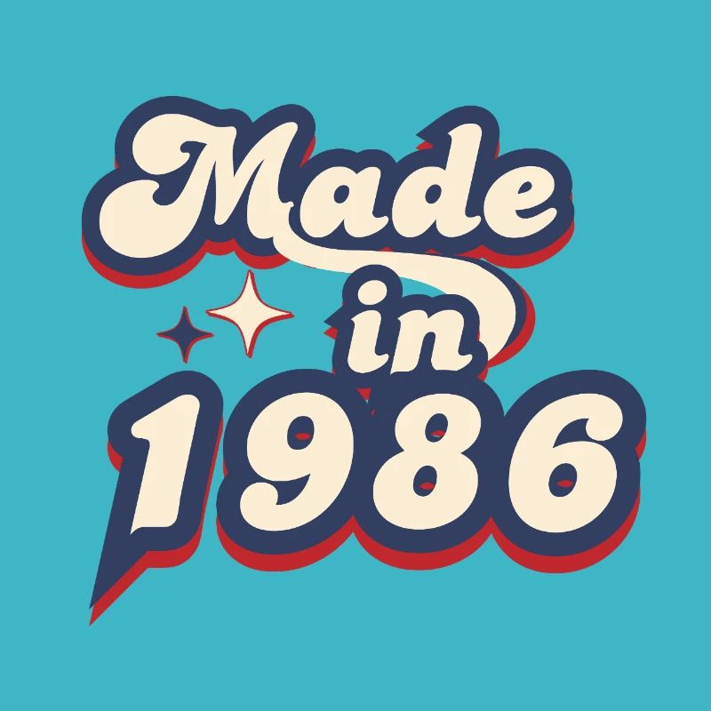 Made in 1986 retro