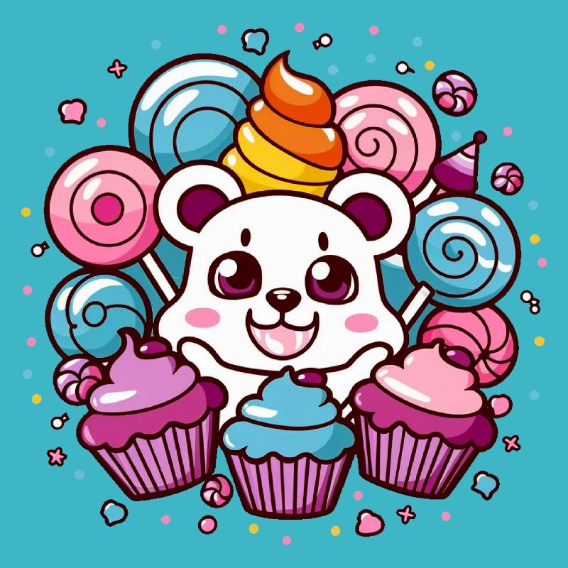 Kawaii Anime - Conception de manga mignon pour Otakus Teddy