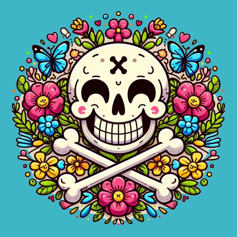 Drôle de fleur crâne