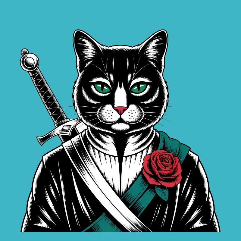 The samurai cat, the bushido cat