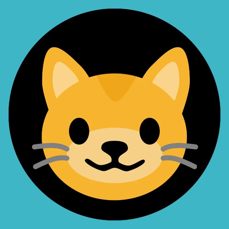 Visage de chat Noir | ~Relations avec NU | Vecteur