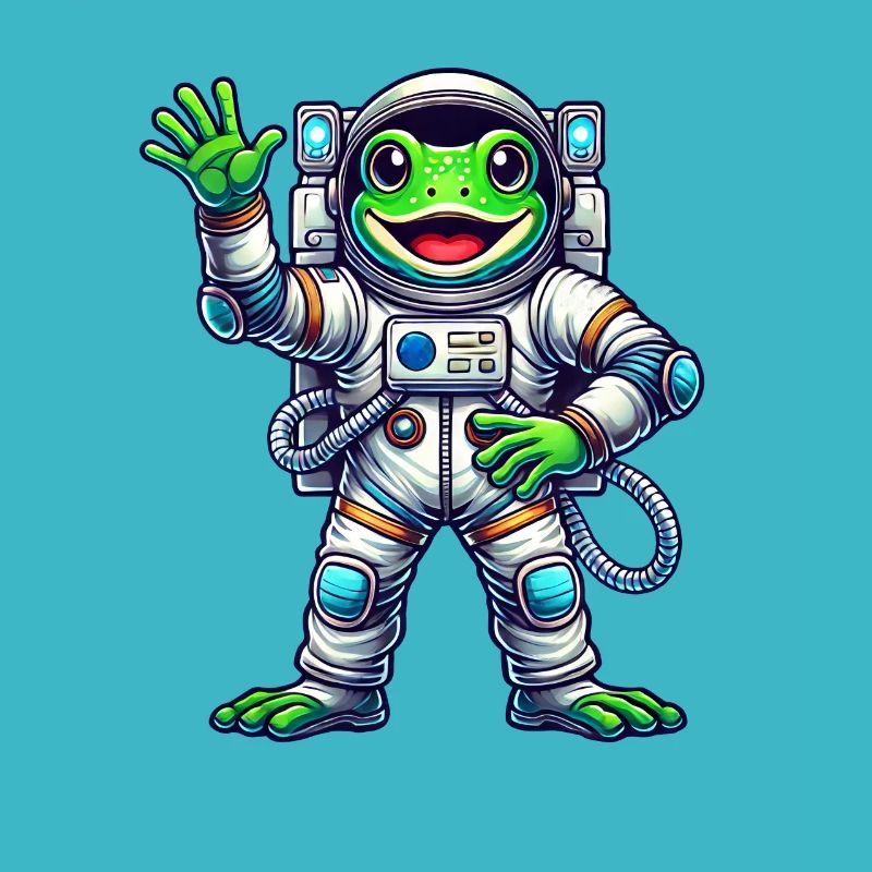 Astronaut Frog Space Universe Cosmonaut