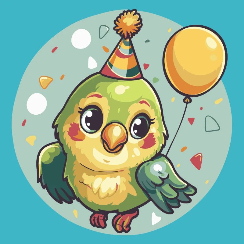 Perroquet anniversaire bébé